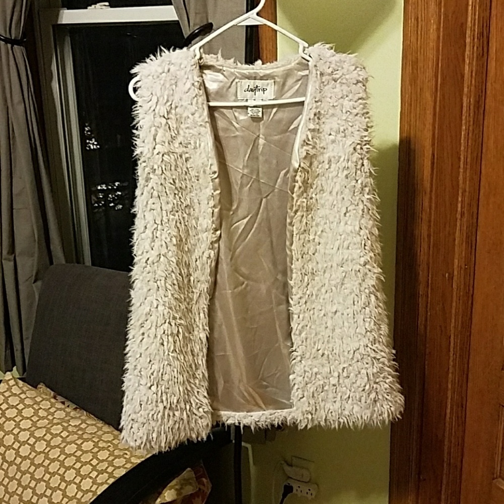 Faux fur vest